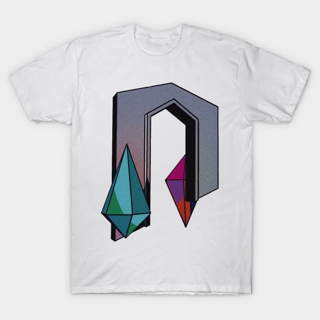 Low Poly Noisy Gateway version C T-Shirt by Zeroeroroo